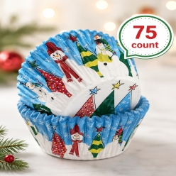 Christmas Cupcake Wrappers 75 pc